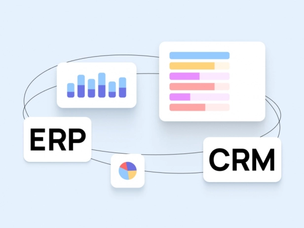 ERP & CRM systems illustration